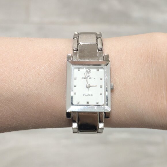 Anne Klein "Diamond" Silver color Watch - Picture 1 of 10